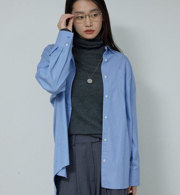  「【新色を加えてリバイバル】リブタートルカットソー」|Tシャツ・カットソー|