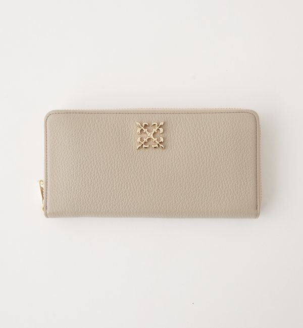  「モノグラムプレートラウンドジップウォレット」|財布|