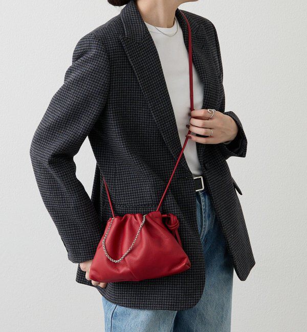  「レザー巾着4WAYミニショルダーバッグ」|ショルダー・メッセンジャー|