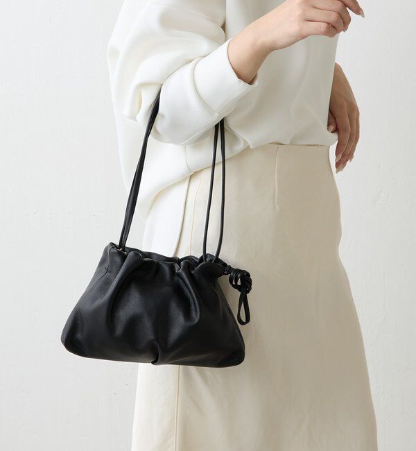  「レザー巾着4WAYミニショルダーバッグ」|ショルダー・メッセンジャー|
