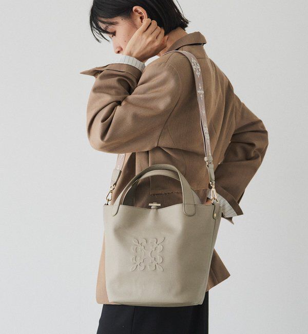  「《WEB限定》エンボスモノグラム2WAYミニトートバッグ」|トートバッグ|