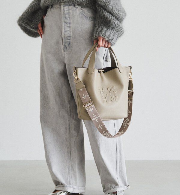  「《WEB限定》エンボスモノグラム2WAYミニトートバッグ」|トートバッグ|