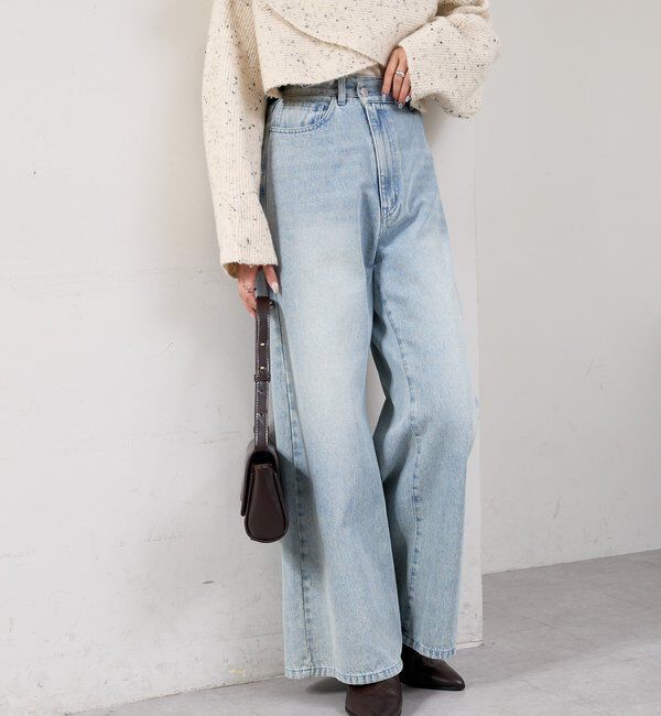  「【新色ブルー登場！】フレアデニム」|デニム|