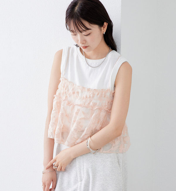  「シアーリーフビスチェ」|シャツ・ブラウス|