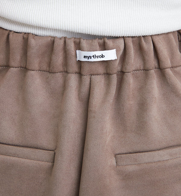  「フェイクスウェードショートパンツ」|チノ|