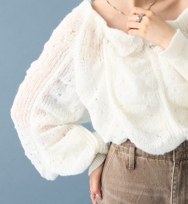 「ウェーブシアーホイップニット」|ニット・セーター|