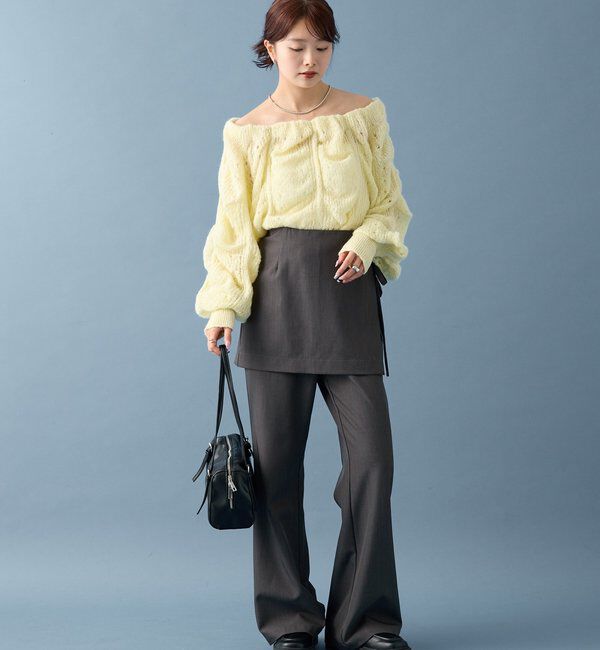  「ウェーブシアーホイップニット」|ニット・セーター|