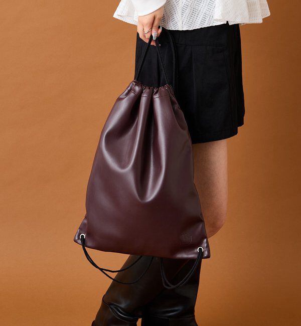  「フェイクレザーナップサック」|トートバッグ|