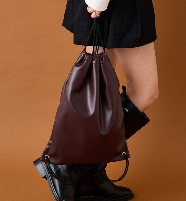  「フェイクレザーナップサック」|トートバッグ|