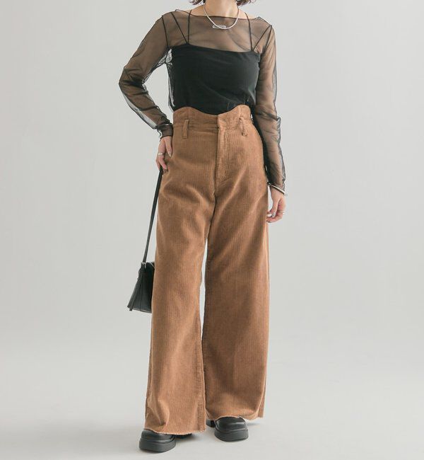  「コーデュロイ ウェーブパンツ」|チノ|