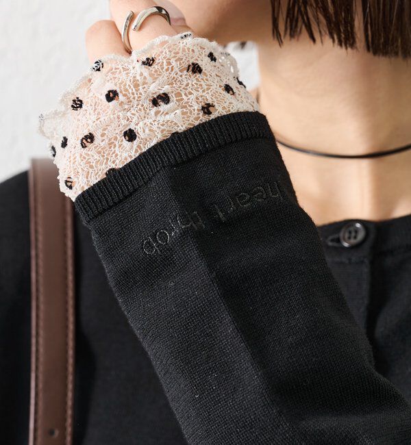  「チビボタン長袖カーディガン」|カーディガン|