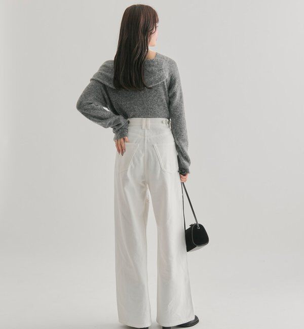  「レース切替デニム」|デニム|