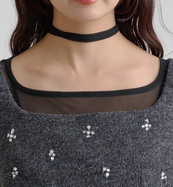  「ウールライク ビジュービスチェ」|シャツ・ブラウス|