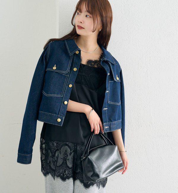  「レースサテンキャミソール」|シャツ・ブラウス|