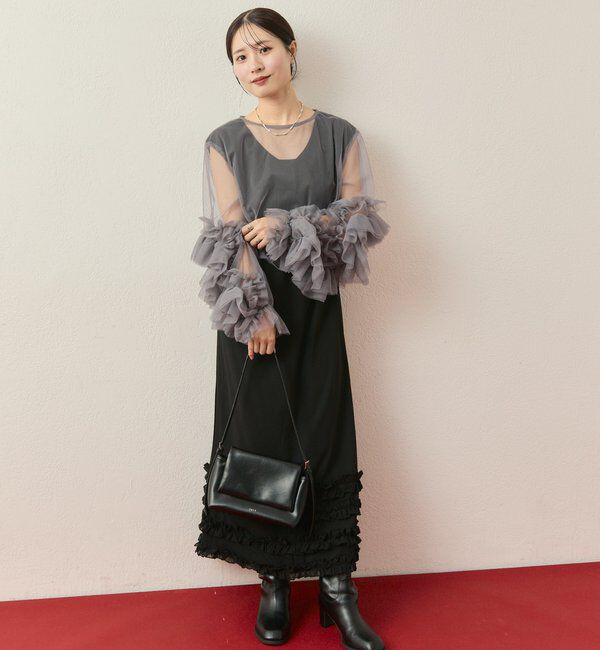  「【@____ri__125企画】ティアードフリルドレスSET」|ワンピース|