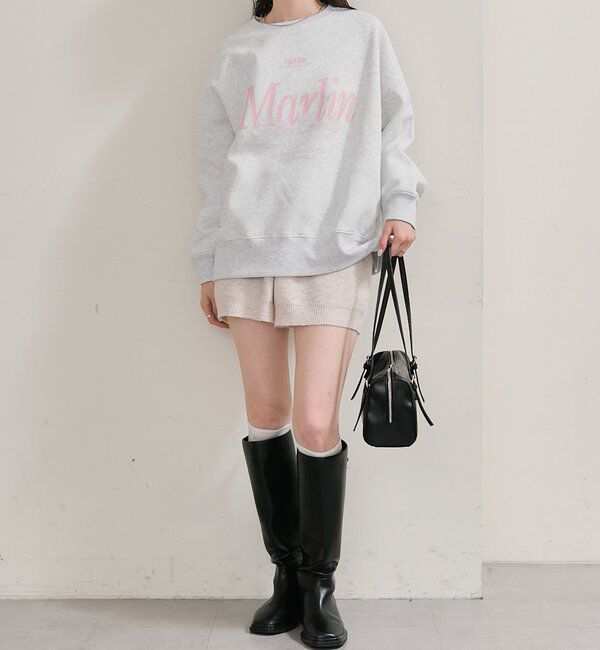  「プレート付きニットパンツ」|チノ|