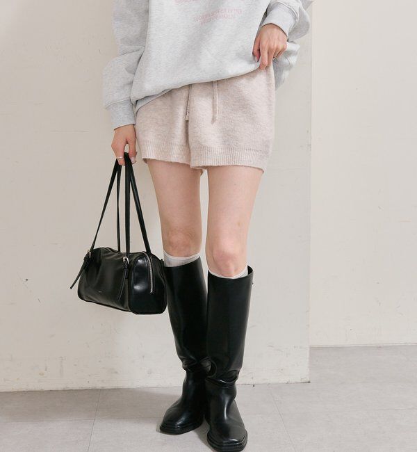  「プレート付きニットパンツ」|チノ|