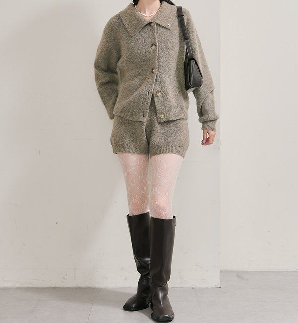  「プレート付きニットパンツ」|チノ|