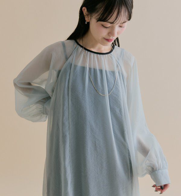  「[森川企画]シアーレイヤード ワンピースSET」|ワンピース|