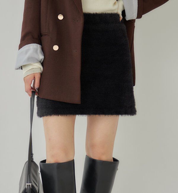  「シャギーミニスカート」|スカート|