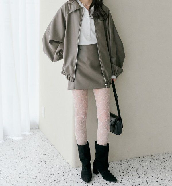  「フェイクレザーミニスカート」|スカート|