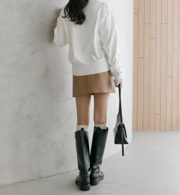  「フェイクレザーミニスカート」|スカート|