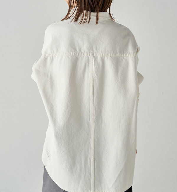  「ダメージデニムシャツ」|シャツ・ブラウス|