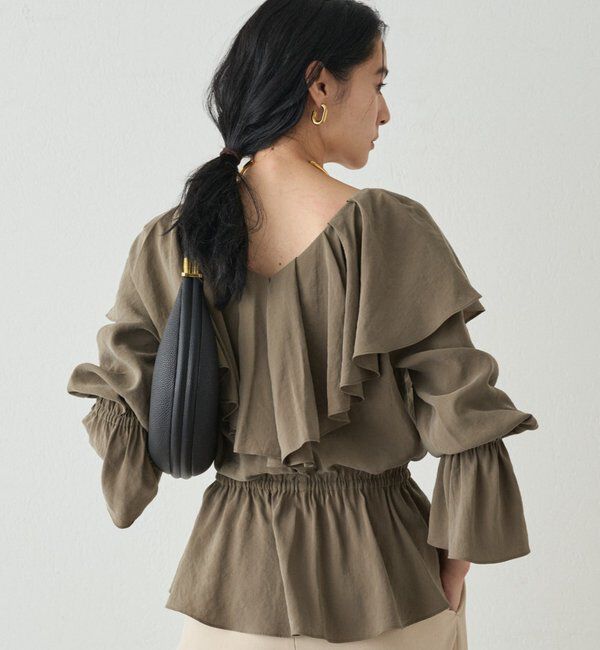  「フリルペプラムブラウス」|シャツ・ブラウス|