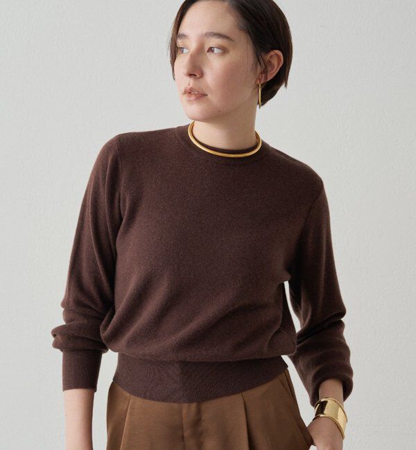  「ウールカシミヤクルーニット」|ニット・セーター|
