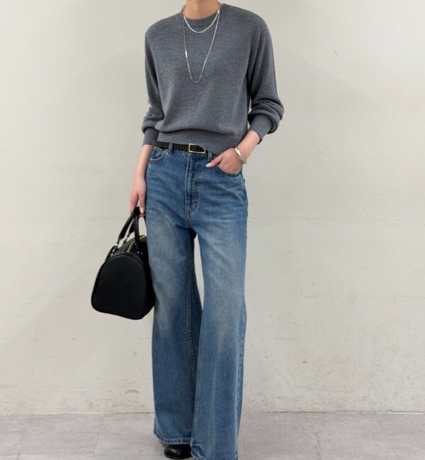  「ウールカシミヤクルーニット」|ニット・セーター|