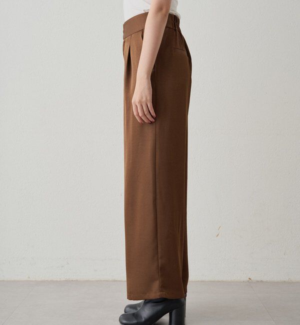  「ワイドベルトサテンパンツ 2nd」|チノ|