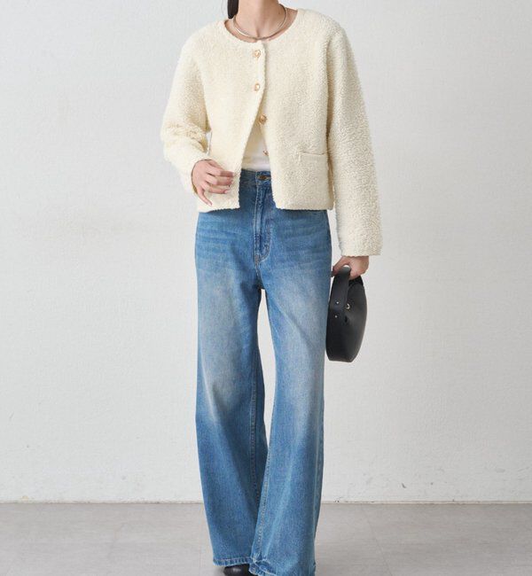  「ウールボアニットコーディガン」|ニット・セーター|