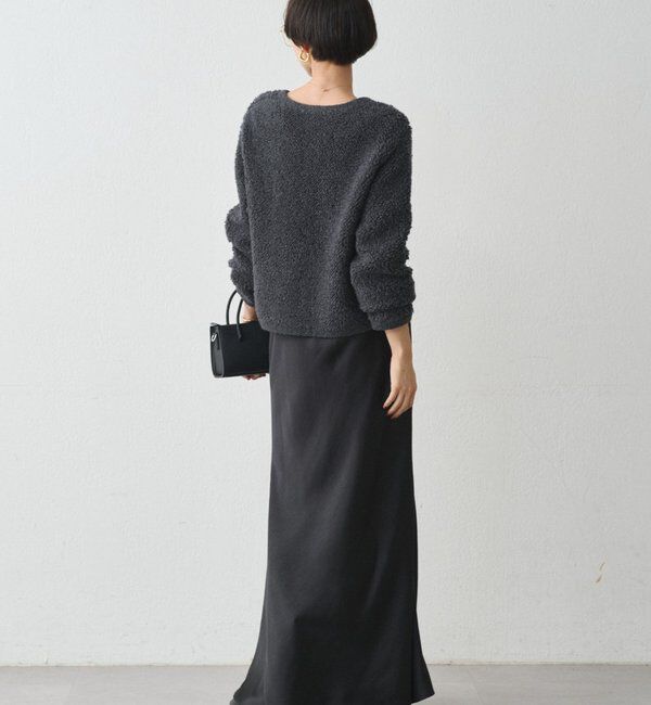  「ウールボアニットコーディガン」|ニット・セーター|