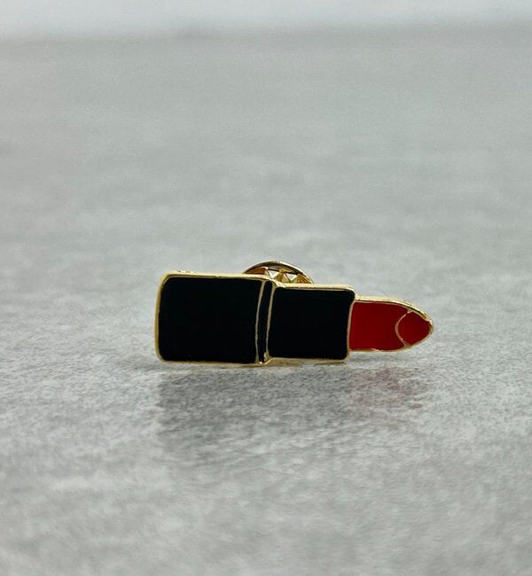  「【@iristagramuuコラボ！/GALENA】Lip Stickピンバッジ」|リング|ブラック
