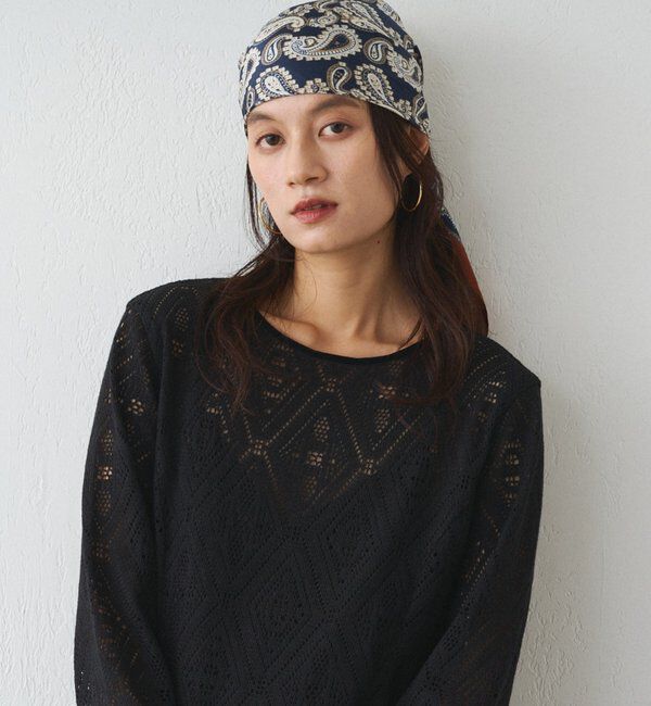  「【GALENA/ガレナ】ペイズリープリントスカーフ」|マフラー|