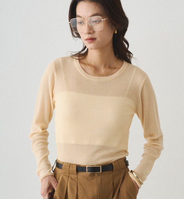  「シアーニットプルオーバー」|ニット・セーター|