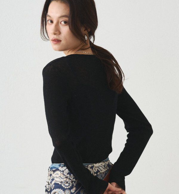 「シアーニットプルオーバー」|ニット・セーター|
