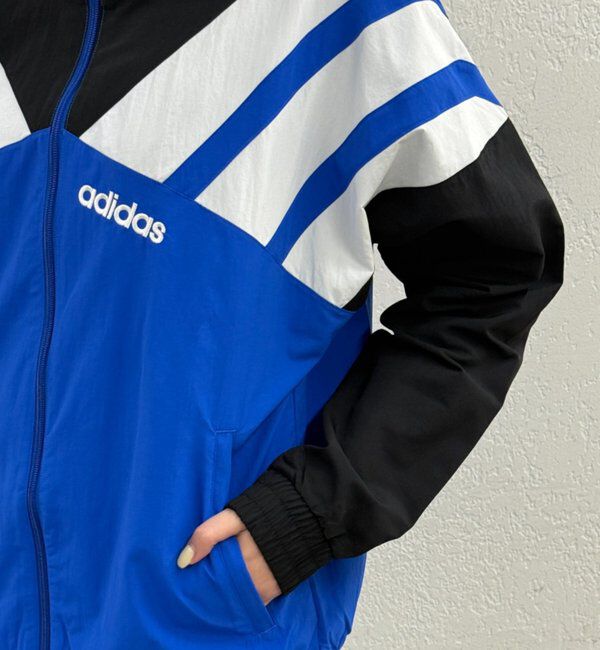  「adidas ラインナイロンジャケット」|ベスト・ジレ|