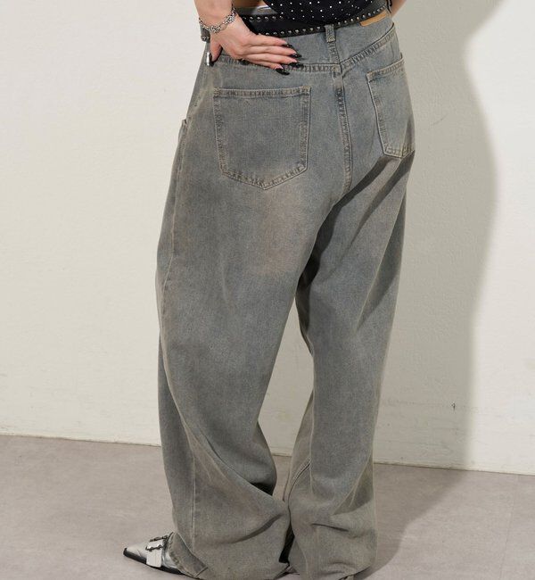  「SLASH POCKET BLAST WIDE DENIM」|デニム|