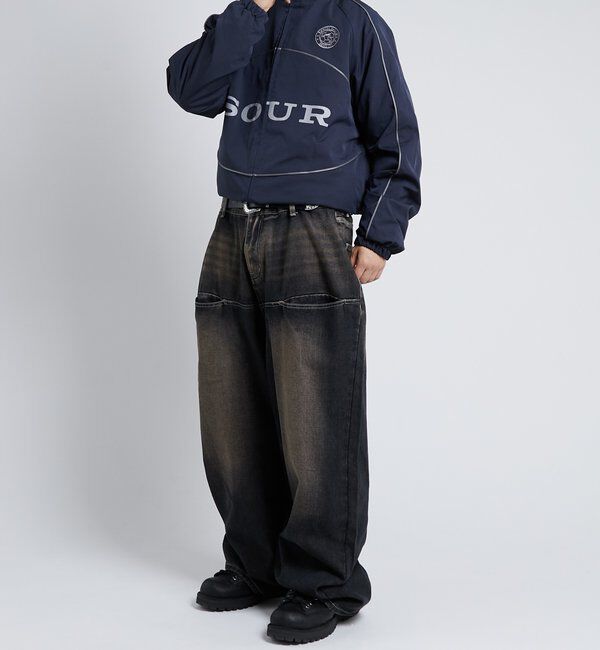  「SLASH POCKET BLAST WIDE DENIM」|デニム|