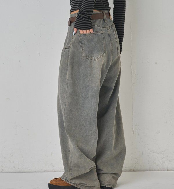  「SLASH POCKET BLAST WIDE DENIM」|デニム|