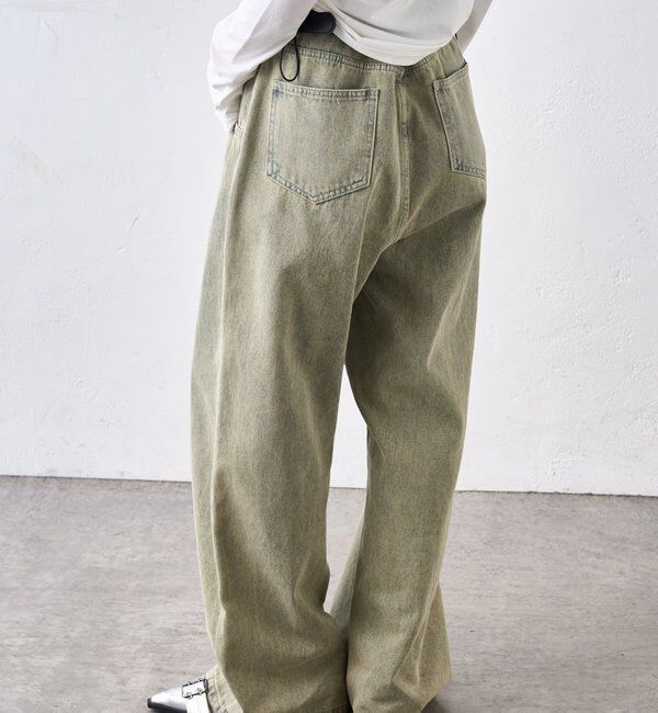  「SLASH POCKET BLAST WIDE DENIM」|デニム|