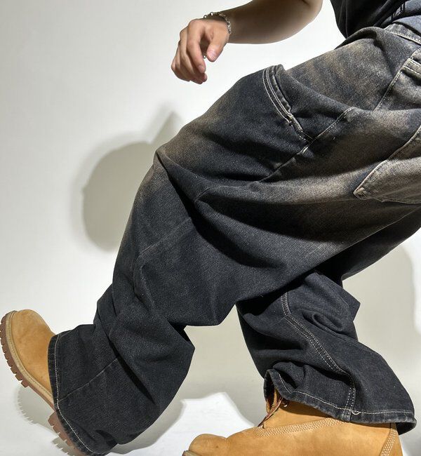  「SLASH POCKET BLAST WIDE DENIM」|デニム|