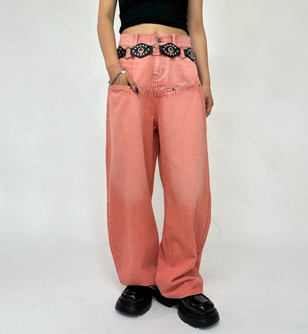  「SLASH POCKET BLAST WIDE DENIM」|デニム|