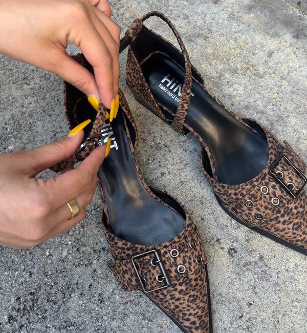  「【HiNT】 BELT STRAP MULE PUMPS」|パンプス|