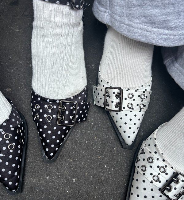  「【HiNT】 BELT STRAP MULE PUMPS」|パンプス|