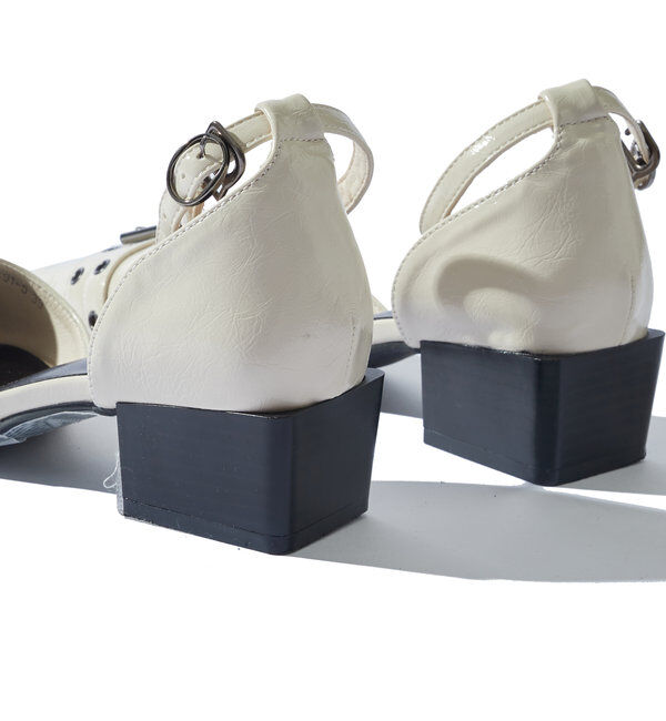  「【HiNT】 BELT STRAP MULE PUMPS」|パンプス|