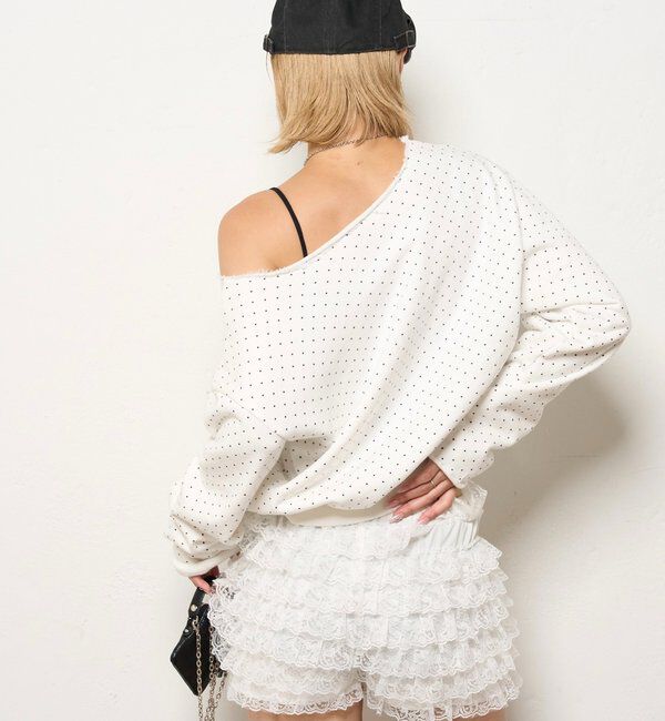  「ELLIOTT NUMBERIHG ONE-SHOULDERSWEATSHIRT」|Tシャツ・カットソー|