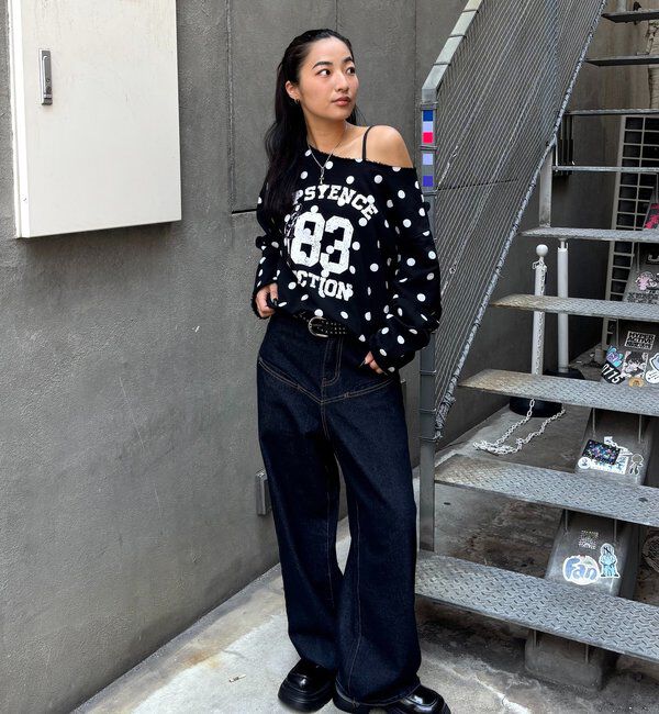  「ELLIOTT NUMBERIHG ONE-SHOULDERSWEATSHIRT」|Tシャツ・カットソー|