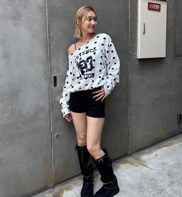  「ELLIOTT NUMBERIHG ONE-SHOULDERSWEATSHIRT」|Tシャツ・カットソー|